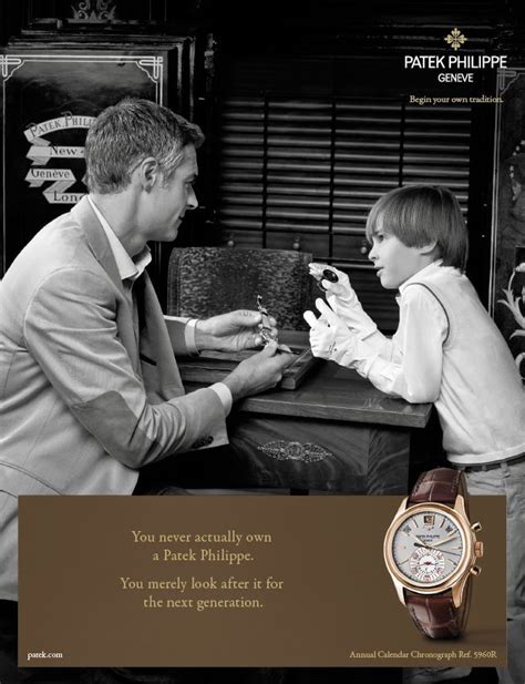 patek philippe you never actually own|Patek Philippe ad.